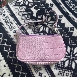 lilac mini bag with chains